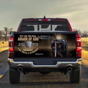 Put On The Full Armor Of God Truck Tailgate Decal Sticker Wrap MBH91TD