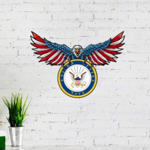 United States Navy American Eagle Hanging Metal Sign TRL1128MS