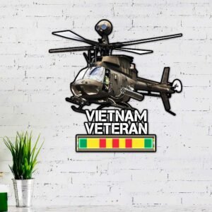 Huey Helicopter Vietnam War Memorial Hanging Metal Sign DBD2687F