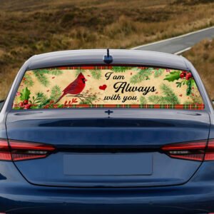 Cardinal. I Am Always With You Rear Window Decal THN1998CD