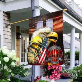 We Will Never Forget 9/11/2001 Firefighters Flag QNN527F