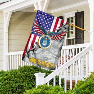 United States Air Force Retired American U.S. Flag TRL1055Fv2