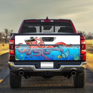 Octopus Swim in Car Truck Tailgate Decal Sticker Wrap NTB103TD