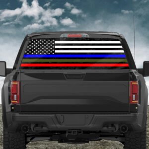 Police Military and Fire Thin Line American Rear Window Decal QNK03CD