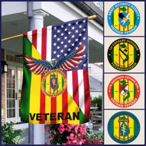 Vietnam Veteran Flag Personalized Vietnam Veteran Flag TRL1165FCT