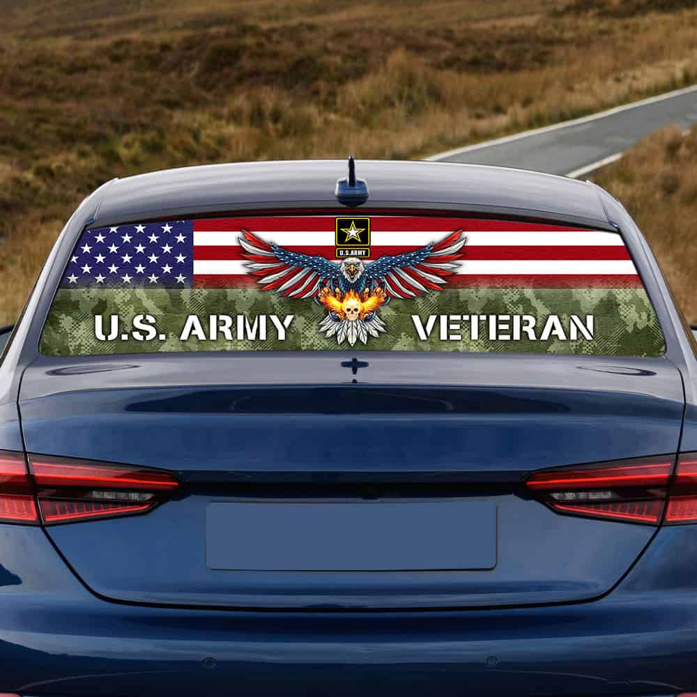 United States Army Veteran Car Window Decal LHA1051CD ...