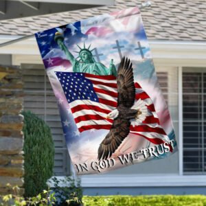 In God We Trust American Eagle Patriot Flag TRN1205F