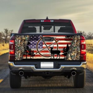 Deer Forest Wire Truck Tailgate Decal Sticker Wrap NTB139TD