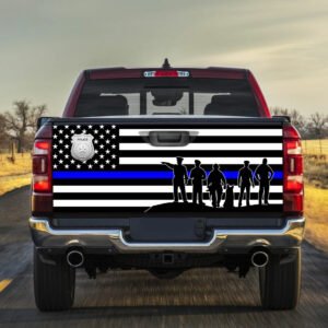 Proud Police K9 Truck Tailgate Decal Sticker Wrap TRL1097TD