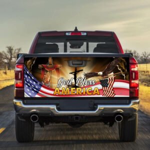 God Bless America Truck Tailgate Decal Sticker Wrap THB3197TD
