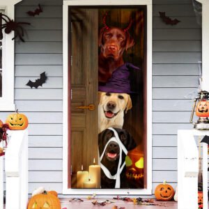 Halloween Funny Labrador Retrievers Door Cover ANT165D