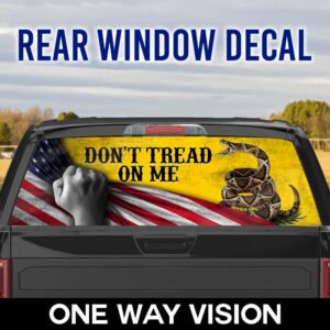 Don’t Tread On Me Gadsden Rear Window Decal THB2621CD