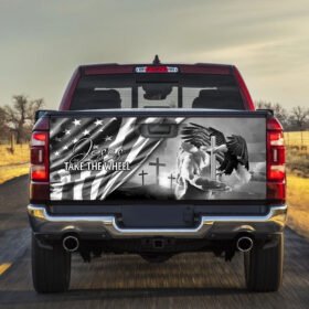 Jesus Take The Wheel Truck Tailgate Decal Sticker Wrap MLH1695TDv1