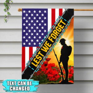 Personalized Remembrance Day Flag American Veteran Flag THB3281FCTv1