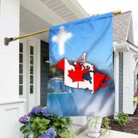 Christian Flag God Bless Canada DDH2832Fv1