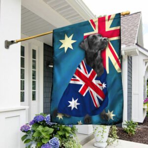 Black Labrador Retriever Flag Patriotic Dog ANL10Fv3
