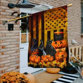 Halloween Flag Black Cat Pumpkin Flag TRN1289F
