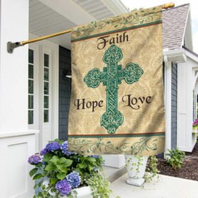 Jesus Flag Faith Hope Love Cross Flag TRN1278F