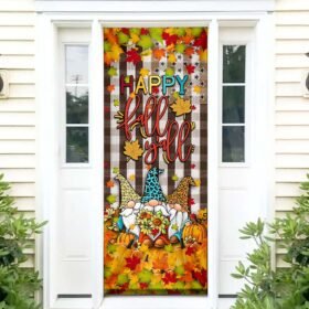 Thanksgiving Door Decoration Flagwix™ Gnomes Happy Fall Y'all Door Cover THH3274D