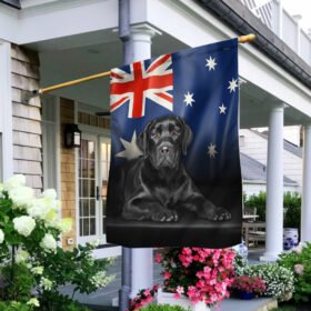 Labrador Retriever Australian Flag QNN437FV7u1