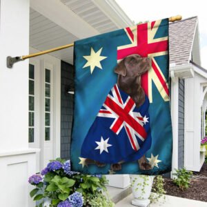 Chocolate Labrador Retriever Flag Patriotic Dog ANL10Fv2