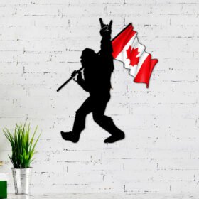 Bigfoot Hanging Metal Sign Bigfoot In Canada QNN554MS