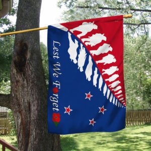Anzac Day Flag New Zealand Lest We Forget Flag LHA1712F