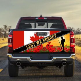 Remembrance Day. Lest We Forget Truck Tailgate Decal Sticker Wrap THB3281v3TD