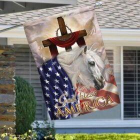 God Bless America Horse American Flag LHA1657F