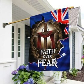 Christian Australian Flag Faith Over Fear DBD2807Fv2
