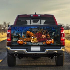 Halloween Truck Sticker Bigfoot Enjoy  NTB183TD