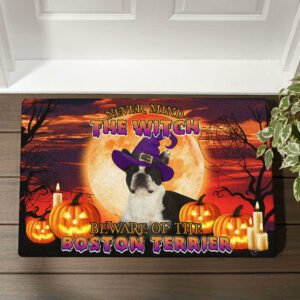 Boston Terrier Doormat Halloween THB3296DMv19