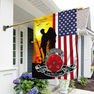 Remembrance American Flag In Honor Of Sacrifice - Lest We Forget DDH2824F