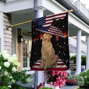 Dog Flag American Golden Retriver Dog Flag NTT47Fv2