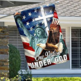 Patriot Flag Jesus One Nation Under God American Flag TRN1260F