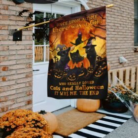 Halloween Flag There Was A Girl Who Loved Cats And Halloween LHA1655F