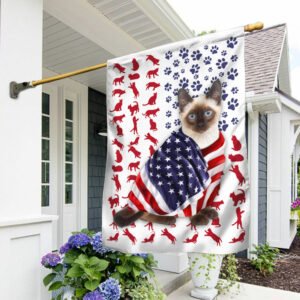 Siamese Cat American Flag DDH2611Fv38