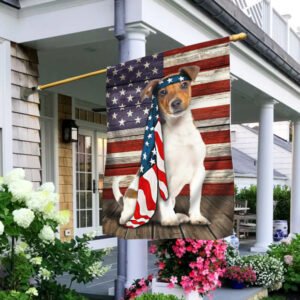 Jack Russell Terrier Dog Flag Charming Dog NTB216Fv2