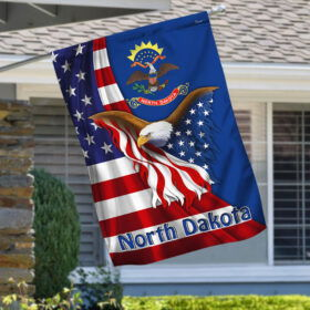 North Dakota Eagle Flag MLH1774Fv5
