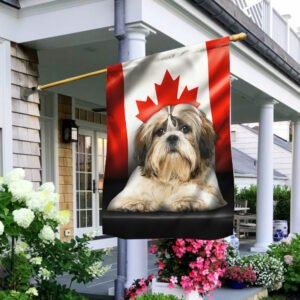Shih Tzu Dog Canadian Flag QNN557Fv4