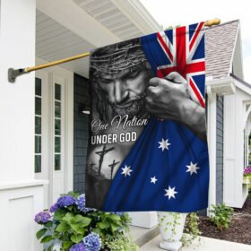 Jesus Flag One Nation Under God Australian Flag TRL1253Fv1