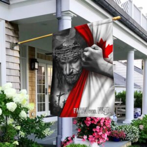 Jesus Flag Jesus Faith Over Fear Canadian Flag TRL1254F