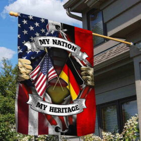 American & German Flag My Nation My Heritage DDH2869Fv1