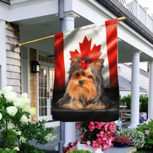 Yorkie Flags Flagwix™ Yorkshire Terrier Canadian Flag QNN557Fv11