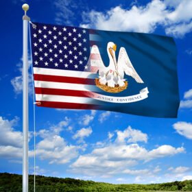 American Louisiana Grommet Flag TRN1432GF