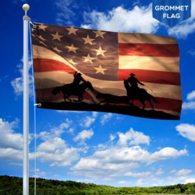 Cowboy American Grommet Flag TRN1359GF