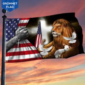 Christian Faith American Grommet Flag DDH2836GFv3