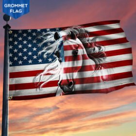 Horse American Grommet Flag LHA1754GF