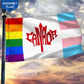 Canada Grommet Flag LGBT Rights NTT88GF