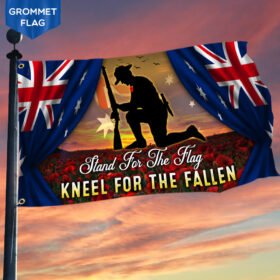 Australia Grommet Flag Stand For The Flag Kneel For The Fallen DDH2856GFv5